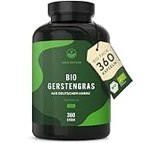 Bio Gerstengras - 360 Kapseln (500mg) - 3.000mg...